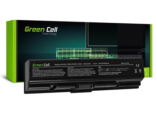 [GCL.T3534] Батерија Green Cell PA3534U-1BAS за Toshiba Satellite A200 A300 A500 L200 L300 L500 / 11,1V 4400mAh